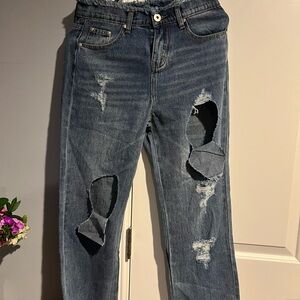 POL Distressed Blue Jeans for Women Size Med